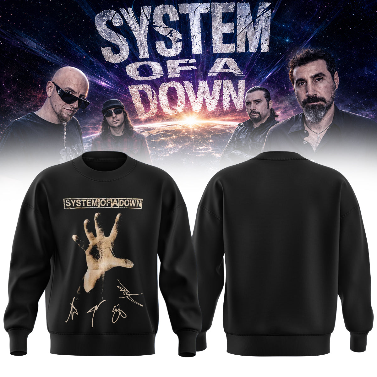 System of a Down “Europe / UK Stadium Tour 2026” Signature Limited Edition – Sweatshirt