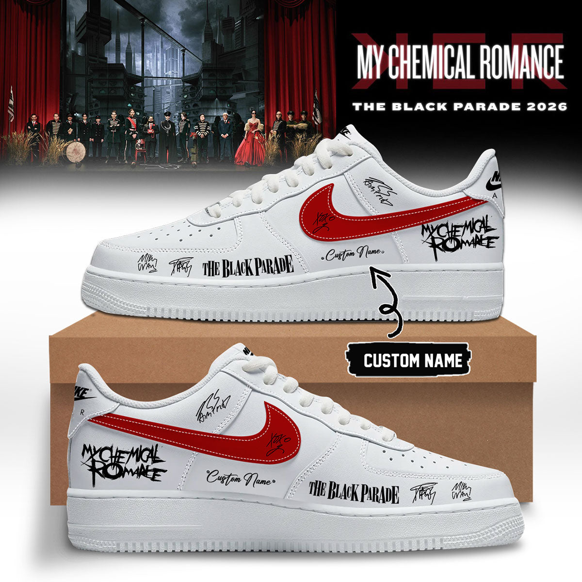 ,My Chemical Romance Limited Edition Signature Shoes