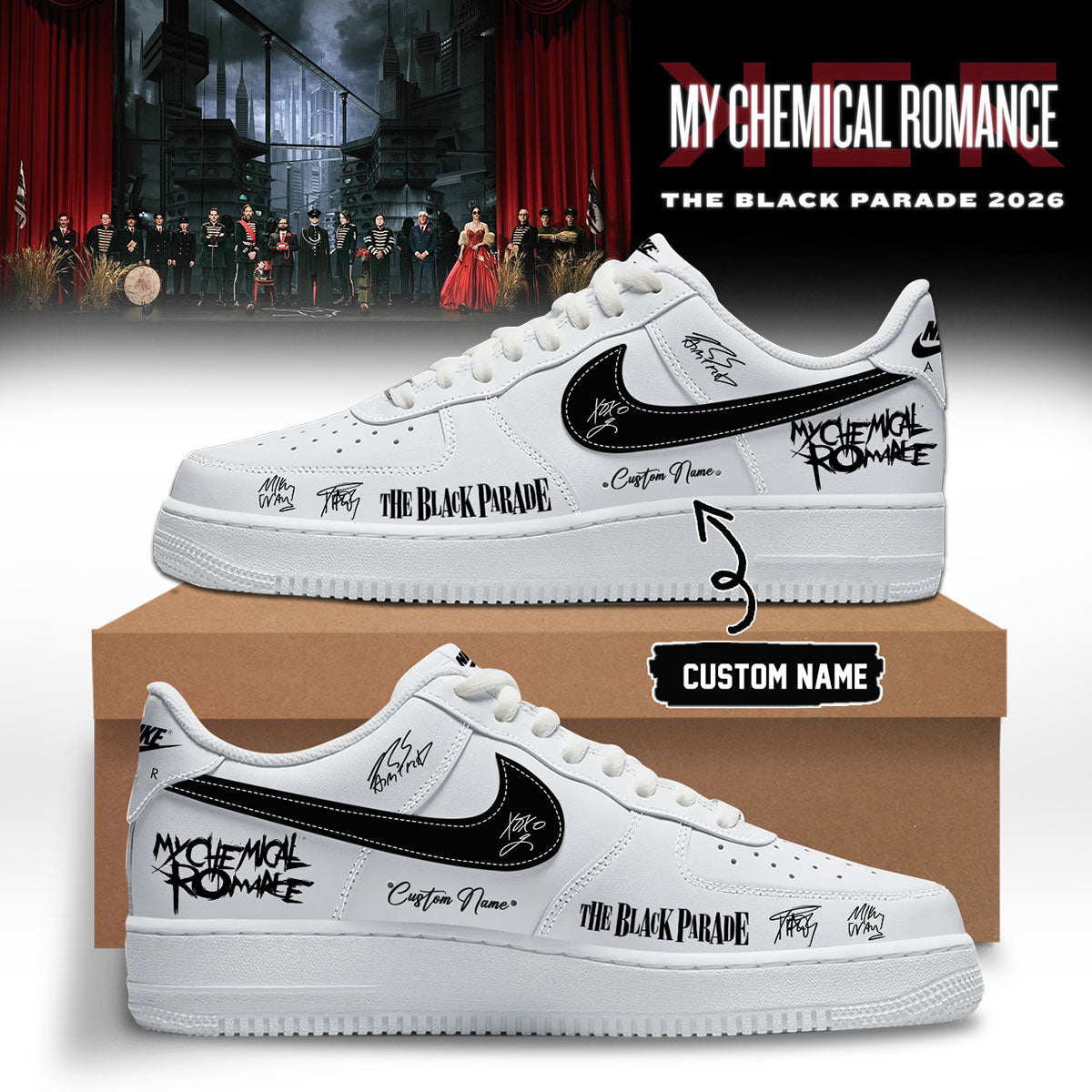 ,My Chemical Romance Limited Edition Signature Shoes