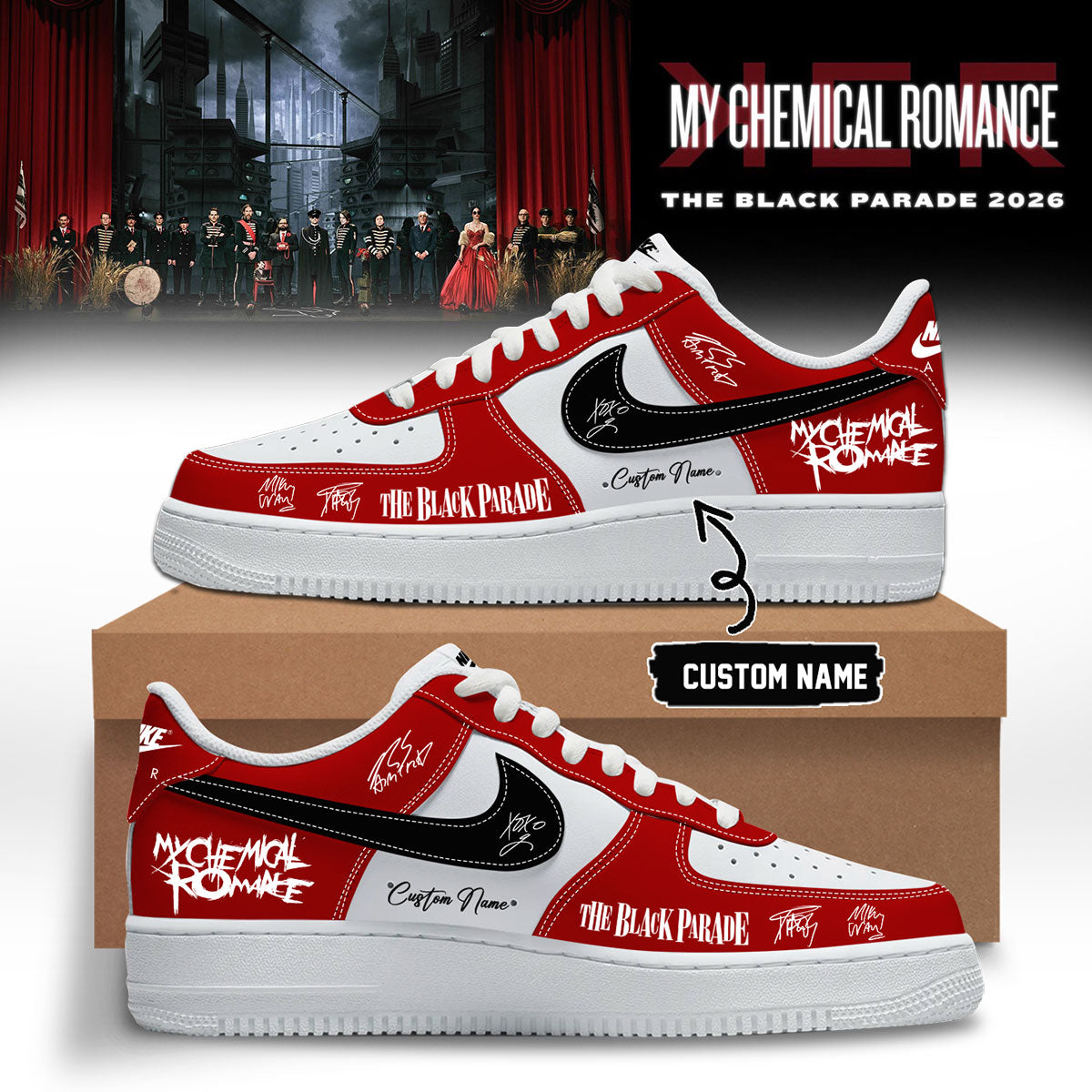 ,My Chemical Romance Limited Edition Signature Shoes