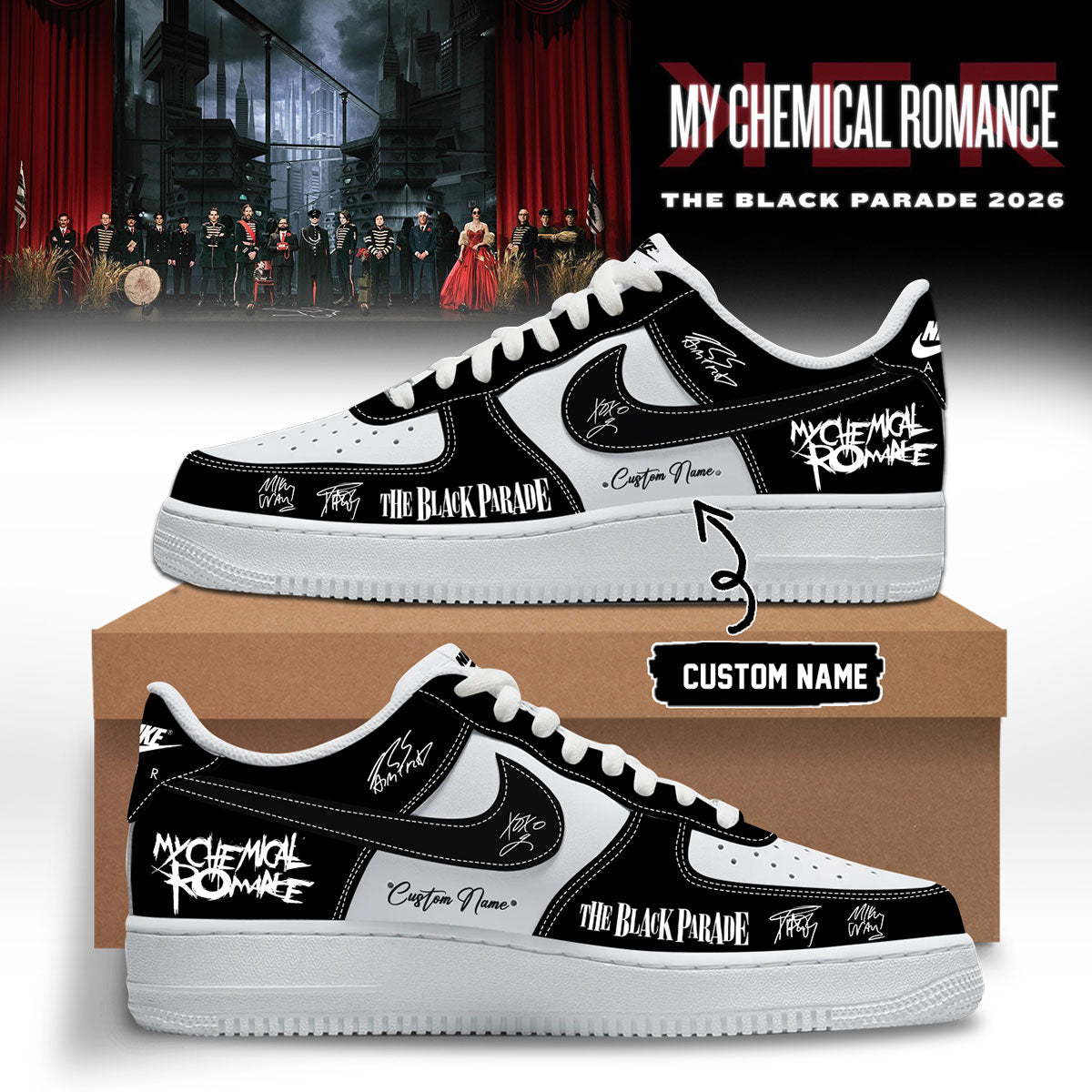 ,My Chemical Romance Limited Edition Signature Shoes