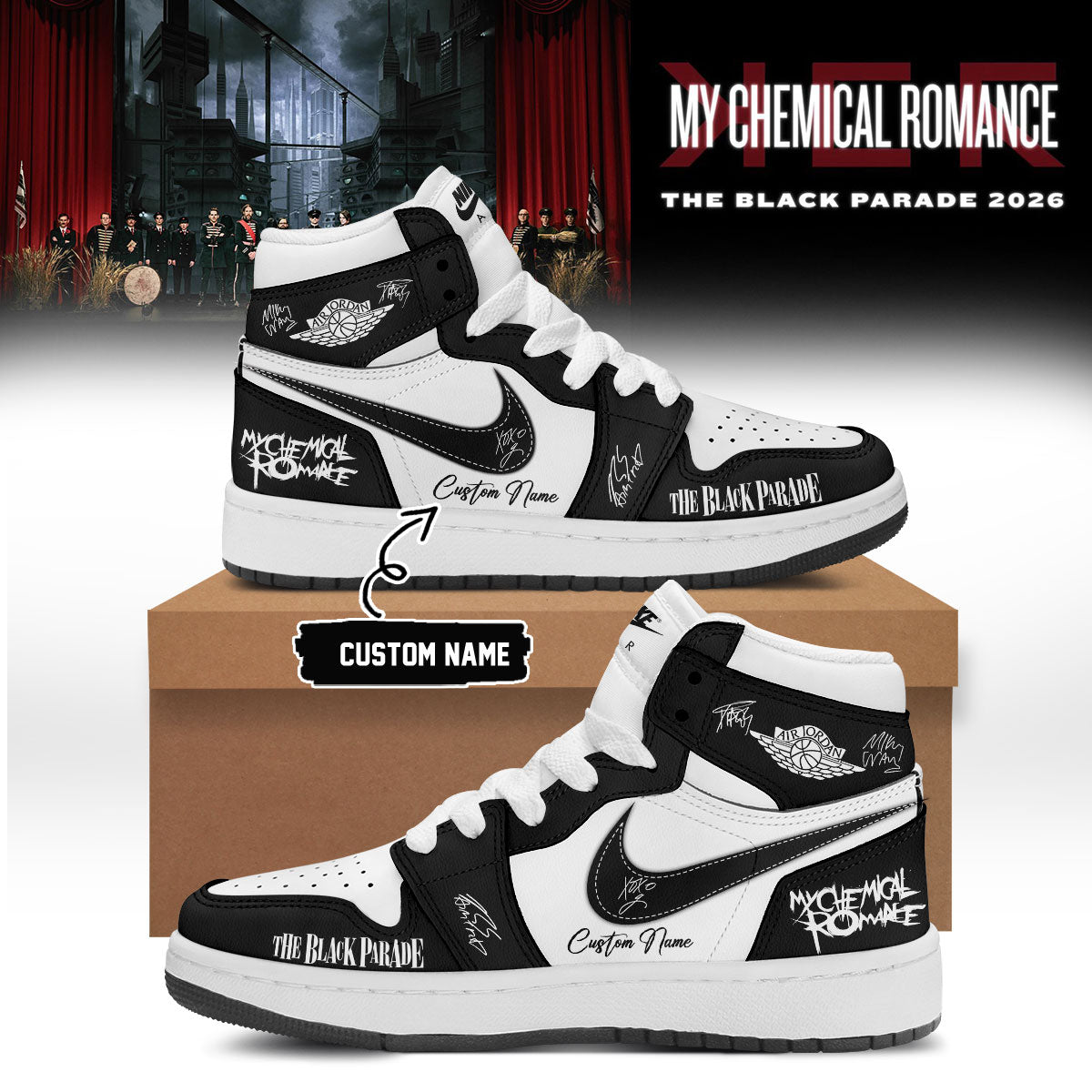 ,My Chemical Romance Limited Edition Signature Shoes