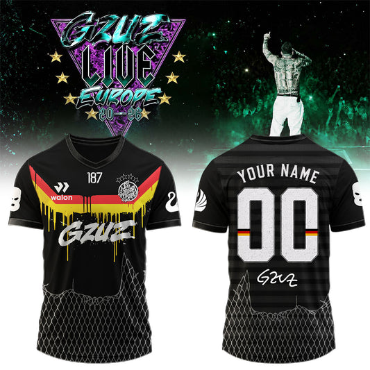 ,.GZUZ “LIVE EUROPE TOUR 2026” Signed – Jersey (Custom Name & Custom Number)