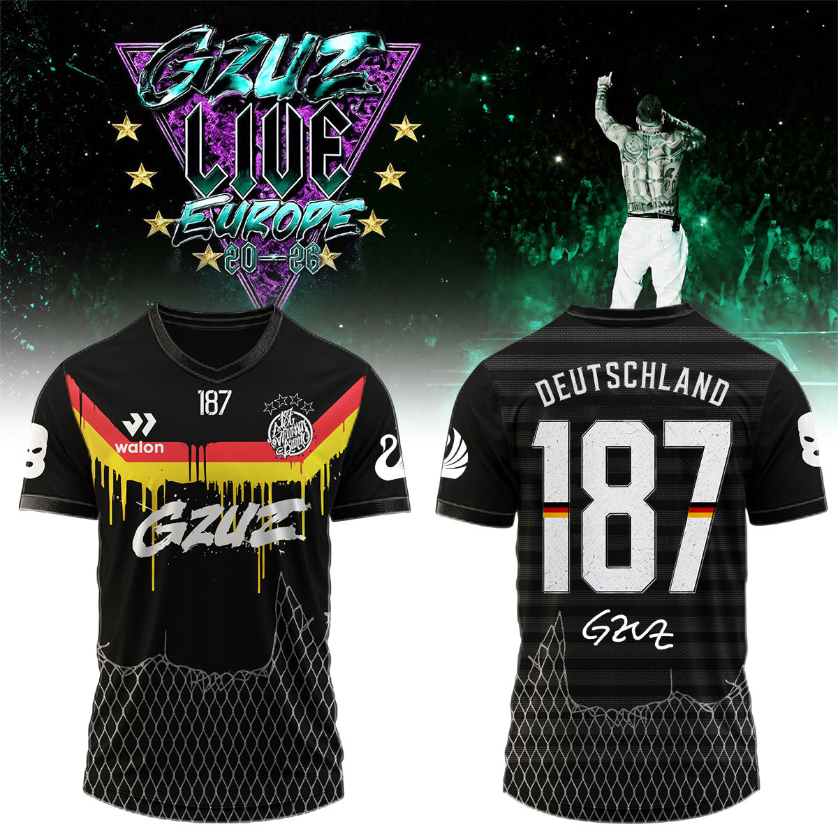 _,,.GZUZ “LIVE EUROPE TOUR 2026” Signed – Jersey