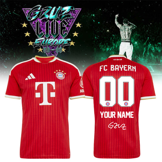 _,GZUZ x FC Bayern München “LIVE EUROPE TOUR 2026” Signed – Jersey (Custom Name & Custom Number)