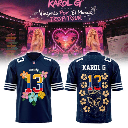 Karol G Viajando Por El Mundo TropiTour 2026 Jersey