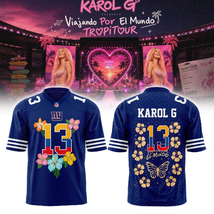 Karol G Viajando Por El Mundo TropiTour 2026 Jersey