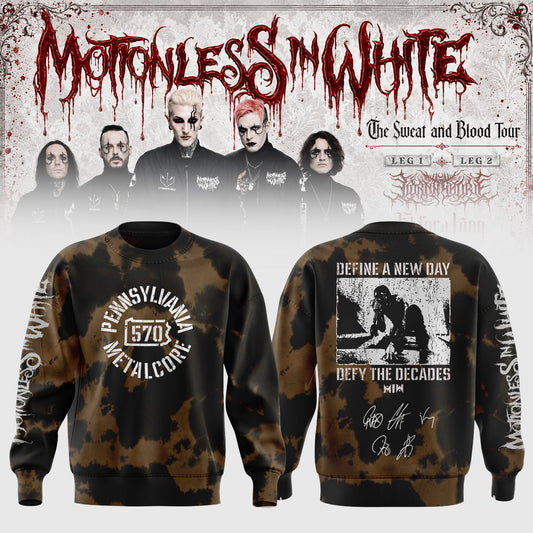 Motionless In White “The Sweat and Blood Tour 2026” Signature Limited Edition – Sweatshirt