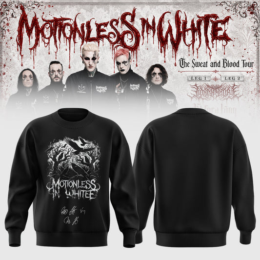 Motionless In White “The Sweat and Blood Tour 2026” Signature Limited Edition – Sweatshirt
