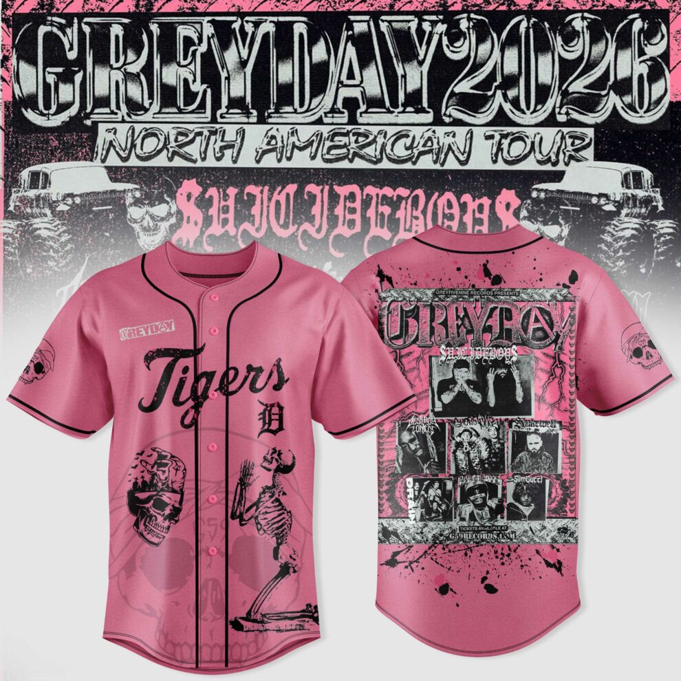 $uicideboy$ Greyday 2026 – North American Tour Baseball Team Jersey