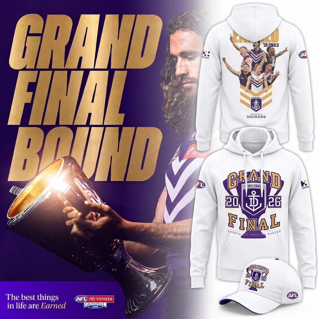 _Fremantle Dockers 2026 AFL Grand Final Limited White Hoodie