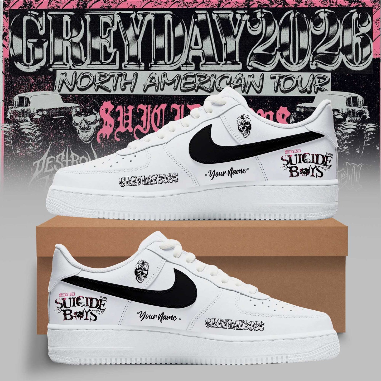 _$uicideboy$ Greyday 2026 – North American Tour Shoes