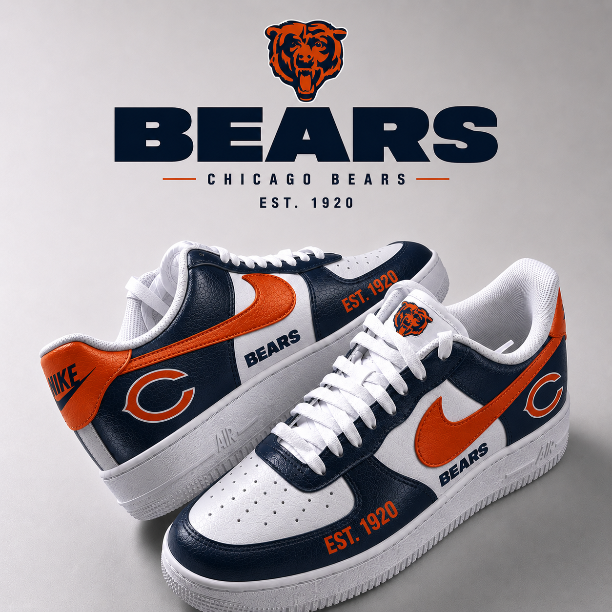 Chicago Bears 2026 Limited Edition AF1 Sneakers