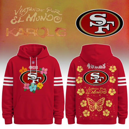 San Francisco 49ers x Karol G “Viajando Por El Mundo” Apparel Hoodie