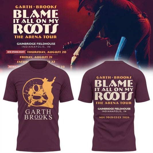 Limited Edition “Blame It All On My Roots – The Arena Tour” At Gainbridge Fieldhouse, Indianapolis, IN T-Shirts