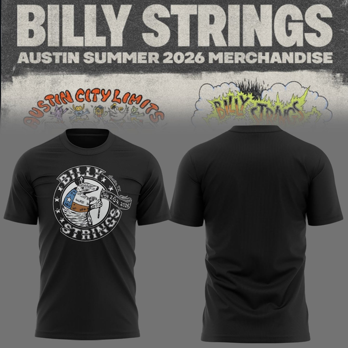 Limited Edition Billy Strings tour 2026 tshirt 12