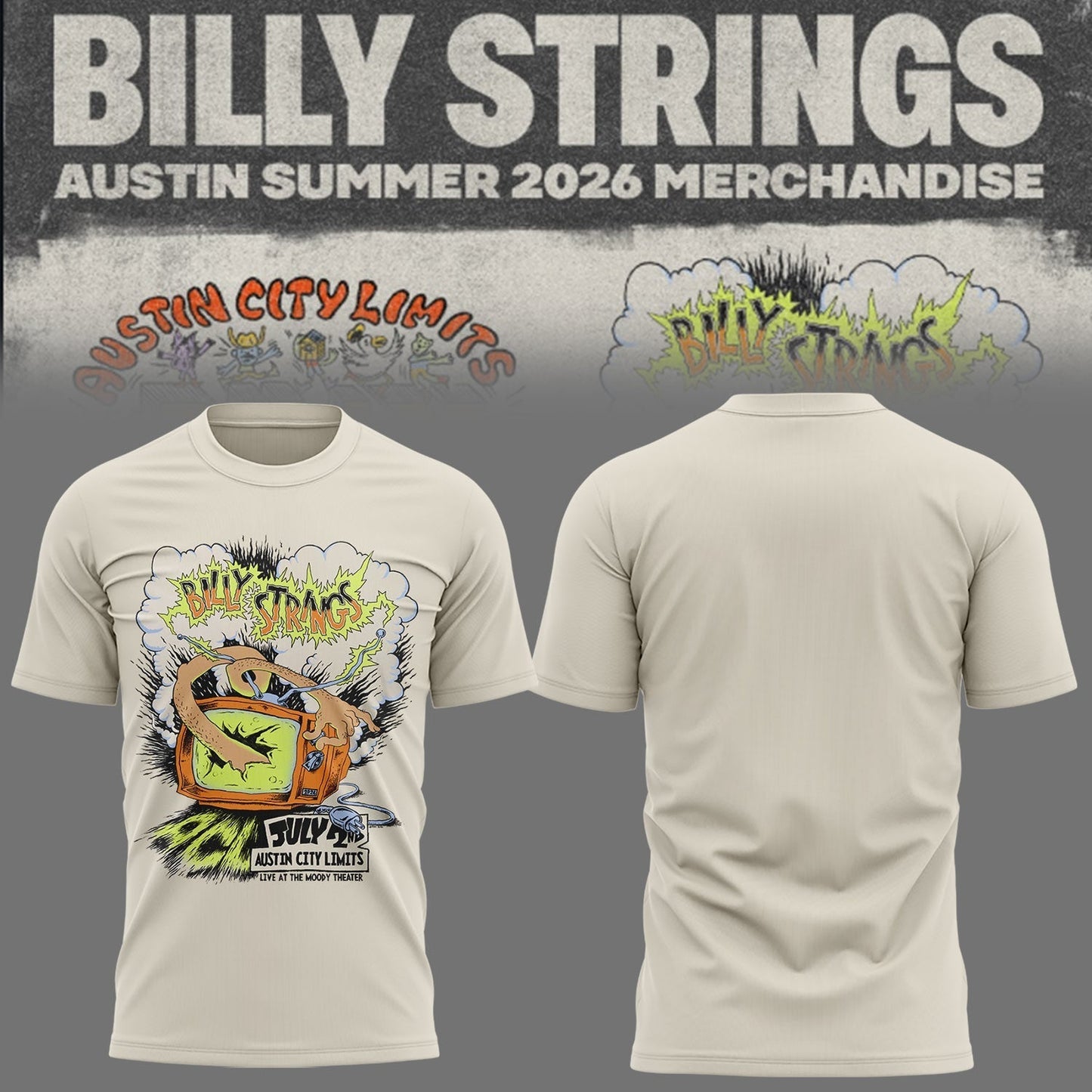 Limited Edition Billy Strings tour 2026 tshirt 14