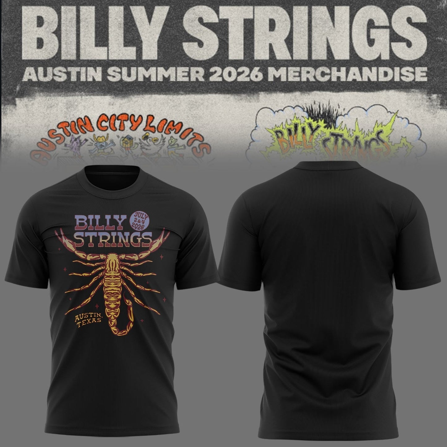 Limited Edition Billy Strings tour 2026 tshirt 16