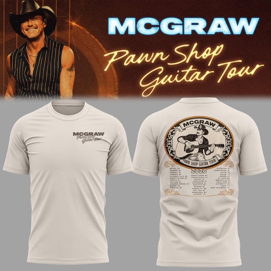 McGraw 🤠🎤 “Pawn Shop Guitar Tour 2026” Shirt