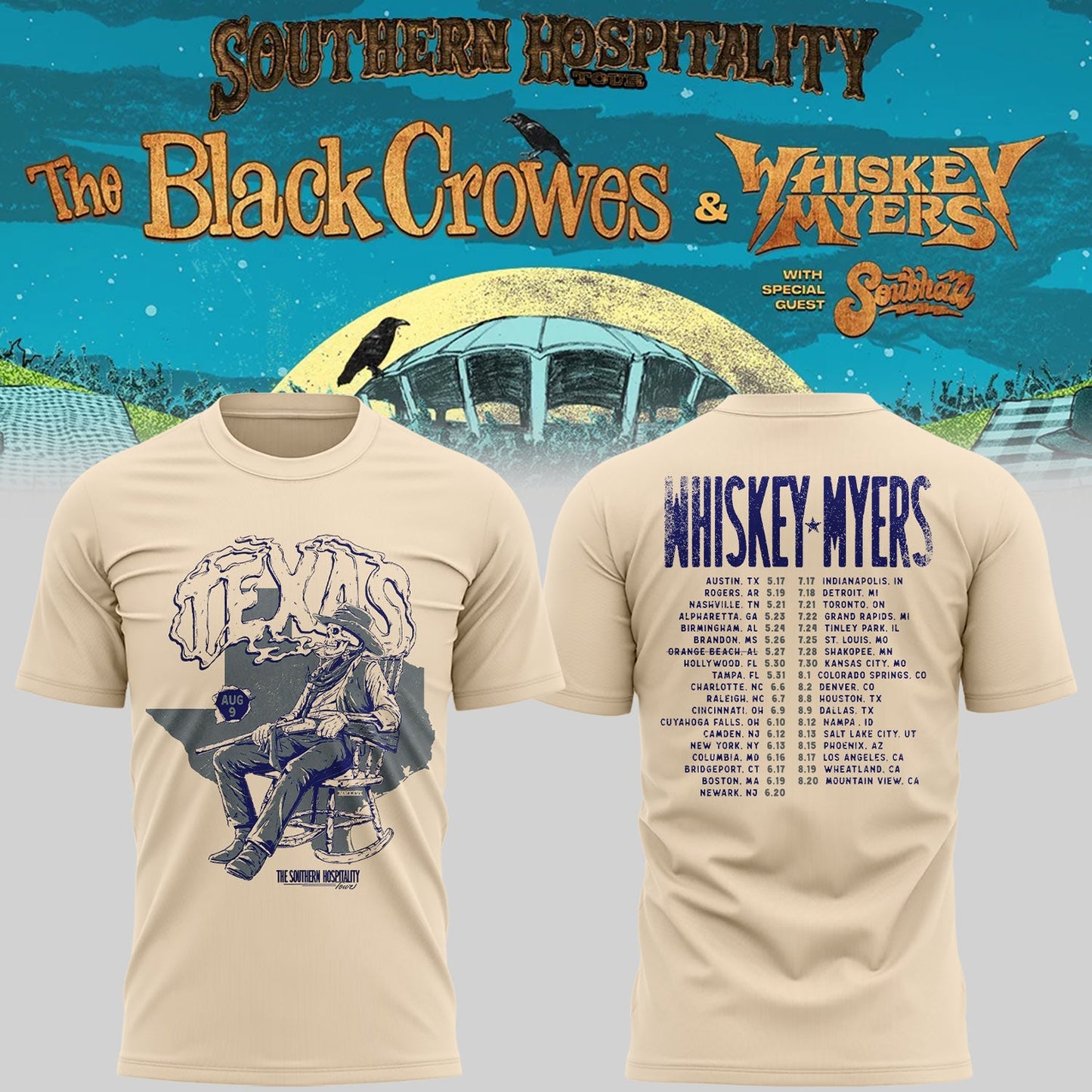 Limited Edition Southern Hospitality Tour In Dallas,TX Shirt