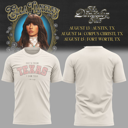 E.Langley “The Dandelion Tour” in Texas Shirt