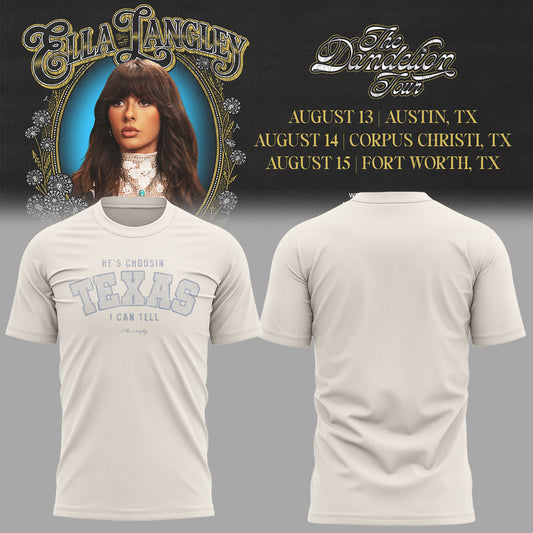 E.Langley “The Dandelion Tour” in Texas Shirt