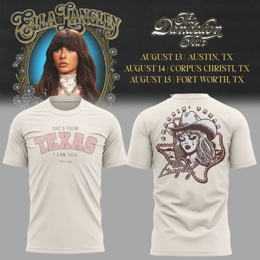 E.Langley “The Dandelion Tour” in Texas Shirt
