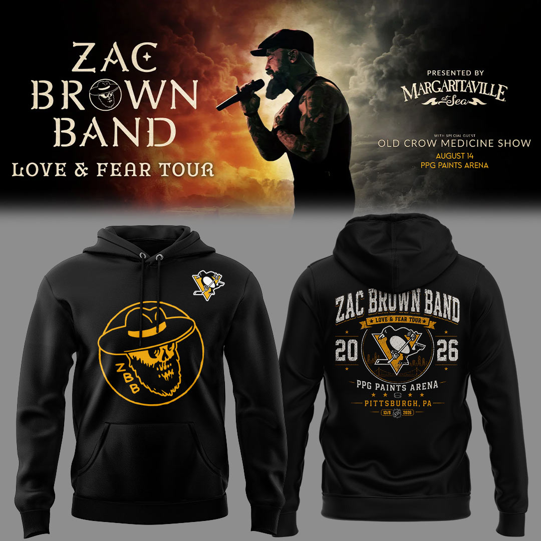 Limited Edition Zac Brown Band Love & Fear Tour in PPG Paints Arena Hoodie
