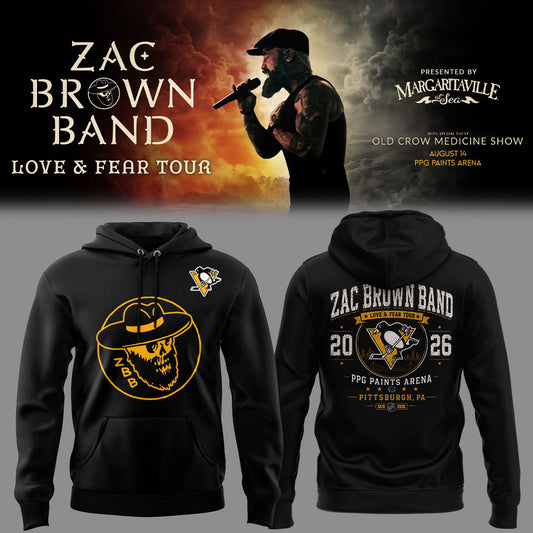 Limited Edition Zac Brown Band Love & Fear Tour in PPG Paints Arena Hoodie