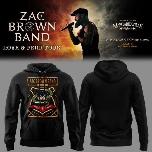 Limited Edition Zac Brown Band Love & Fear Tour in PPG Paints Arena Hoodie