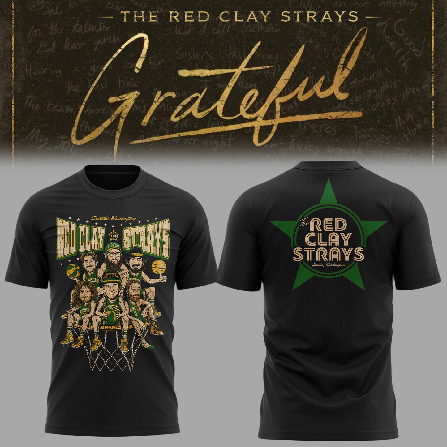 Limited Edition The Grateful Tour in Seattle,WA Shirt