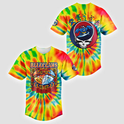 Limited Edition Jersey Shore BlueClaws x Grateful Dead Night Jersey