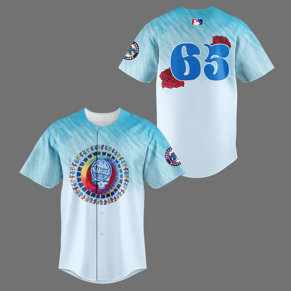Limited Edition Jersey Shore BlueClaws x Grateful Dead Night Jersey