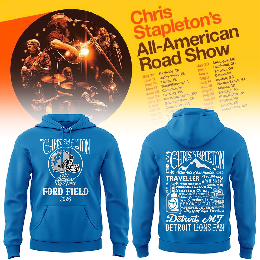 Limited Edition Detroit Lions x Chris Stapleton “All-American Road Show” Hoodie