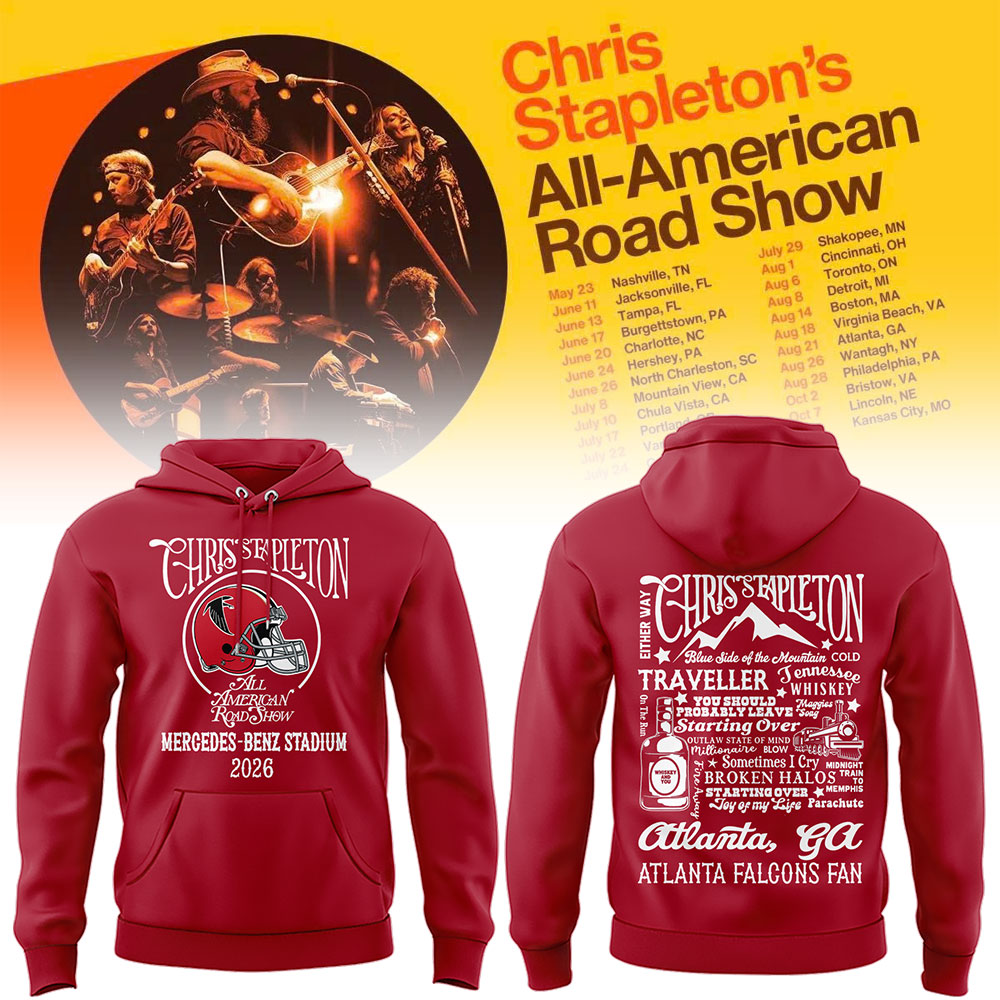 Limited Edition Atlanta Falcons x Chris Stapleton “All-American Road Show” Hoodie