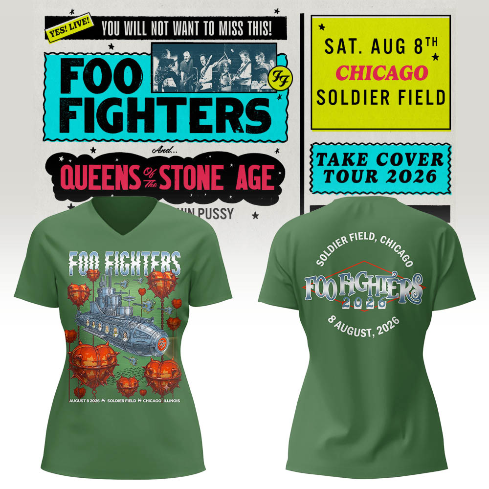 FF 🎸🎤 “Take Cover Tour 2026” in Chicago,IL V-neck TShirt