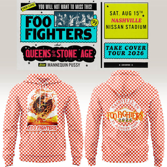 FF 🎸🎤 "Take Cover Tour 2026" in Nashville,TN Hoodie-LL260816013