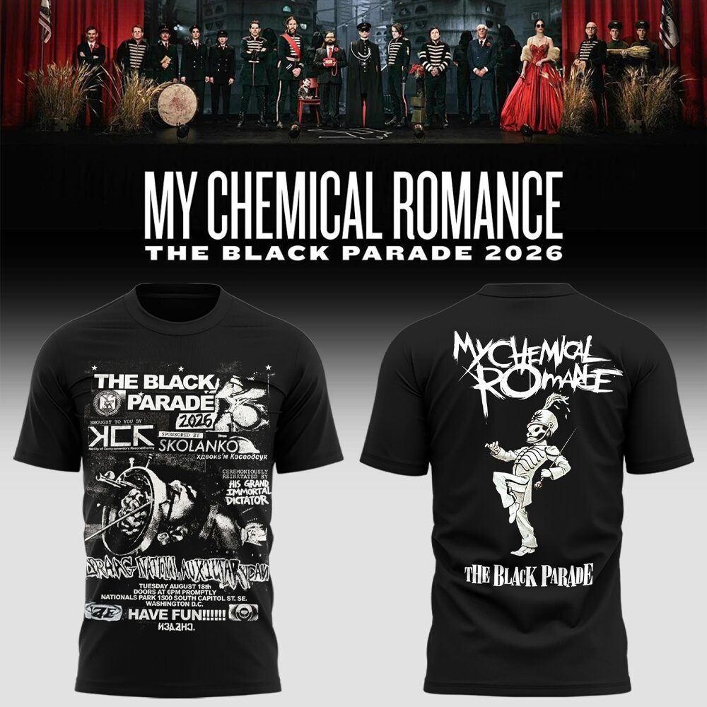 Limited Edition MCR Long Live The Black Parade Tour US 2026 At Washington, D.C Tshirt