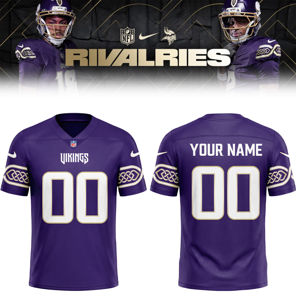 Limited Edition Minnesota Vikings Rivalries Football Jersey Custom Name And Number