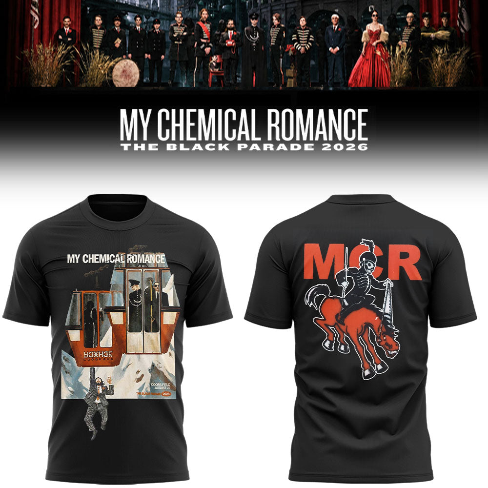 Limited Edition MCR Long Live The Black Parade Tour US 2026 At Denver, Colorado Tshirt