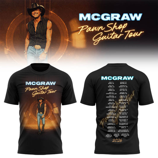 McGraw 🤠🎤 “Pawn Shop Guitar Tour 2026” Shirt