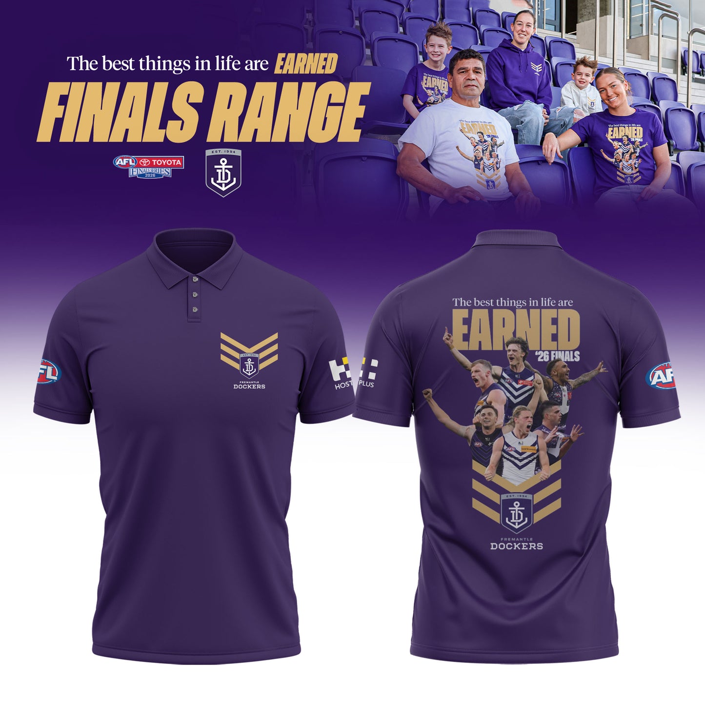 _Fremantle Dockers 2026 AFL EARNED Finals Range Limited Polo Shirt v2