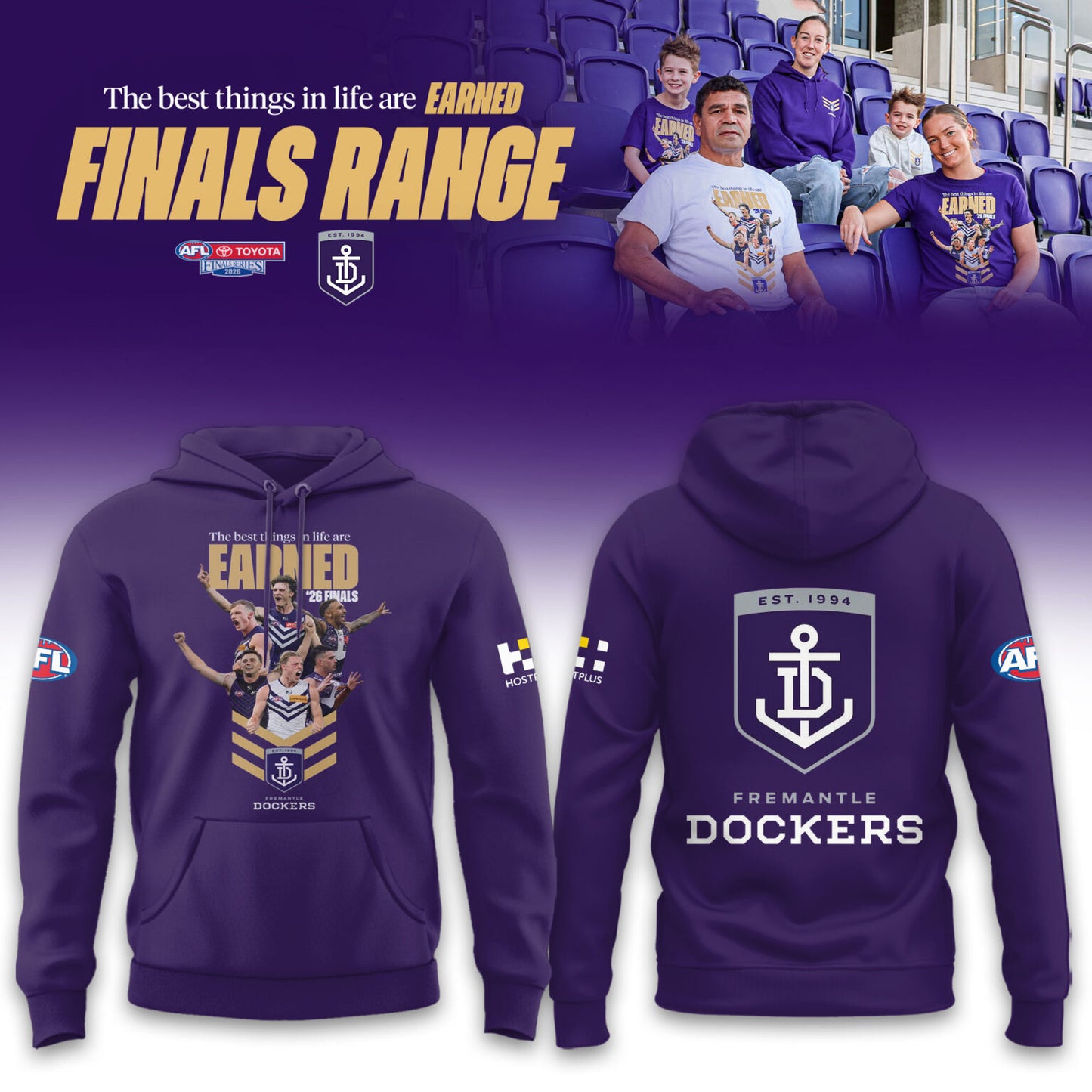 _Fremantle Dockers 2026 AFL EARNED Finals Range Limited Hoodie