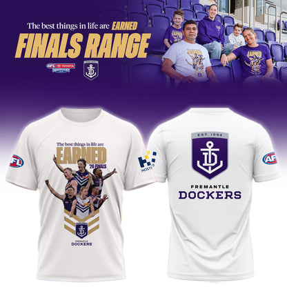 __Fremantle Dockers 2026 AFL EARNED Finals Range Limited White Shirt