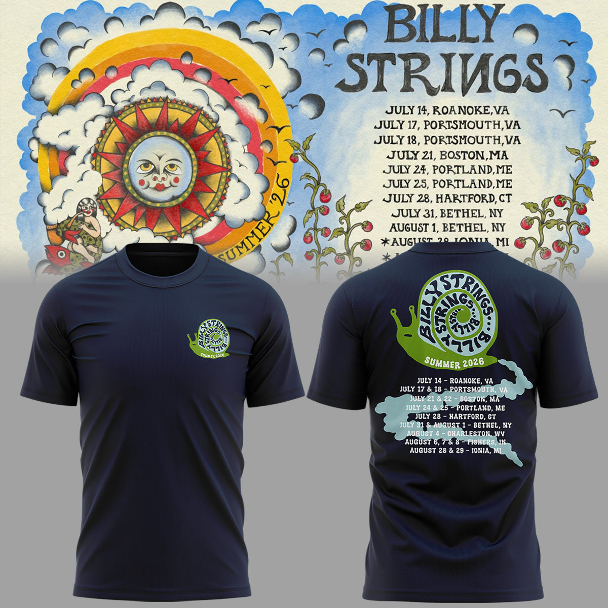 Limited Edition Summer Tour 2026 Shirt 20
