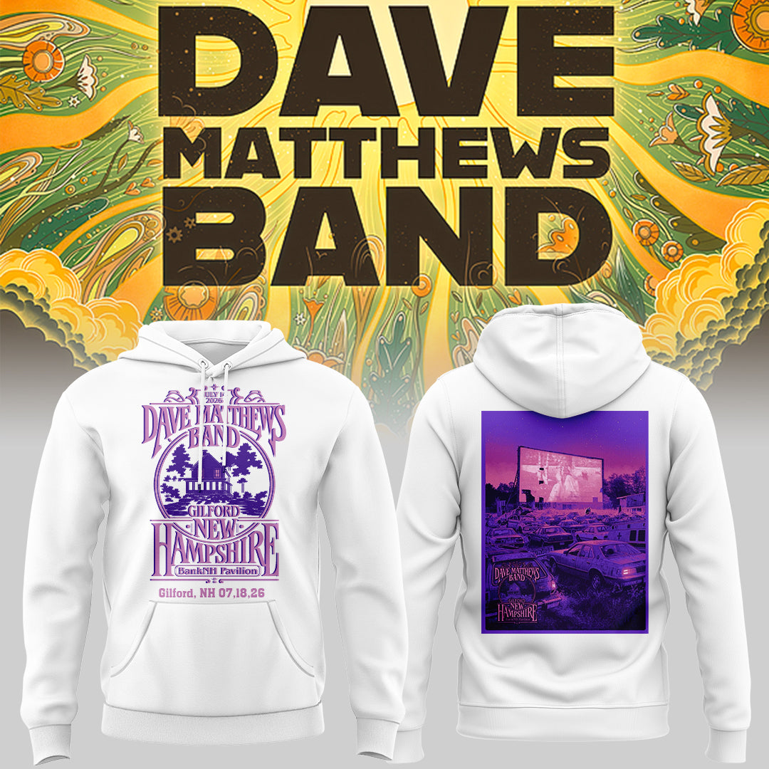 Dave Matthews Band - Limited Edition Summer Tour 2026 At Gilford Hoodie 3