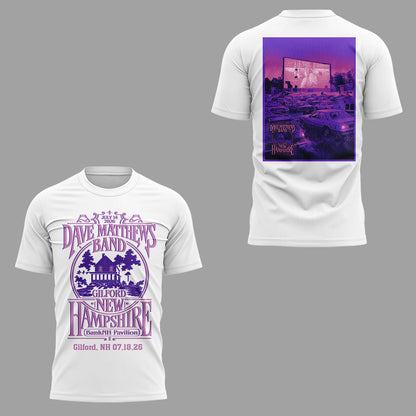 Dave Matthews Band - Limited Edition Summer Tour 2026 At Gilford T-shirt 3