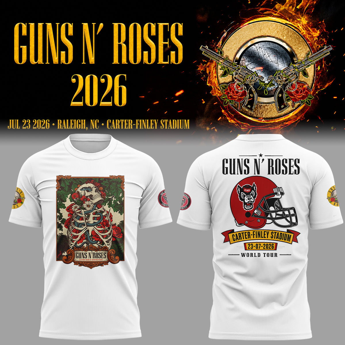 Limited Edition Guns N’ Roses Tour 2026 TShirt 8