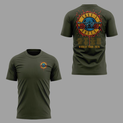 Limited Edition Guns N’ Roses Tour 2026 TShirt 13