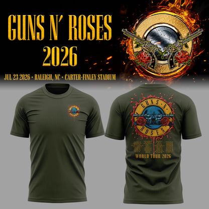 Limited Edition Guns N’ Roses Tour 2026 TShirt 13